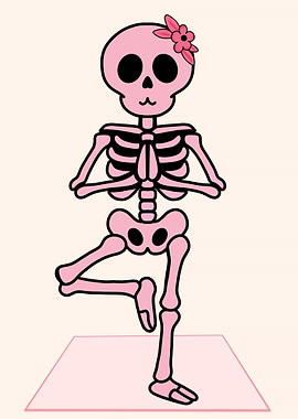 Yoga Skeleton pinn
