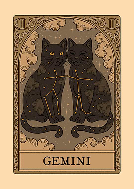 Cats Constellations - Gemini