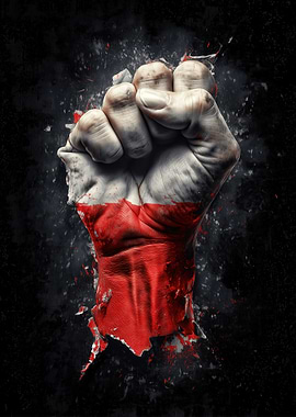 Poland Flag Fist