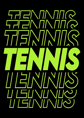 Tennis Text Art
