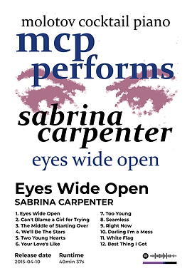 Sabrina Carpenter - Eyes Wide Open Album