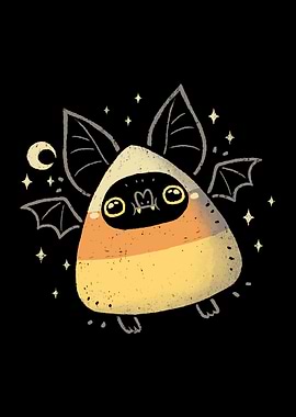 Cute Candy Corn Bat