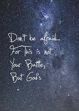 Inspirational Quote on Starry Background