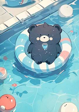 Cute Bear Pool Float