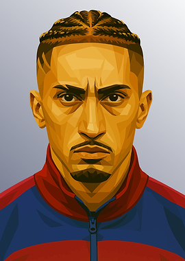 Raphinha Portrait Digital Art