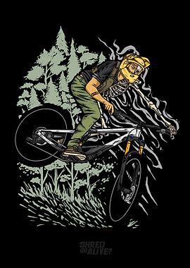 Skeleton Mountain Biker