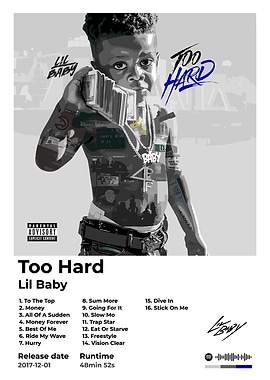 Lil Baby - Too Hard Album Cover