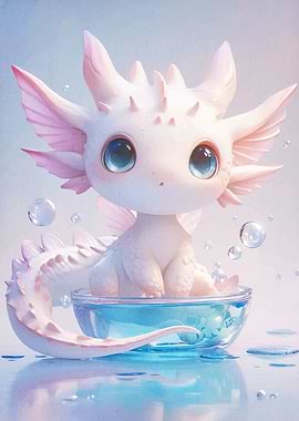 Cute Drago Water Bowl