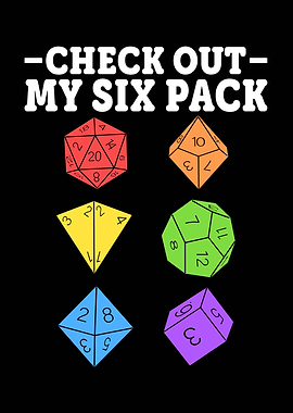 Check Out My Six Pack D20 Dice