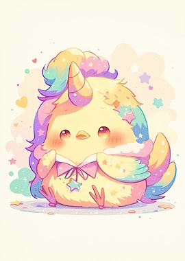 Cute Unicorn Chick