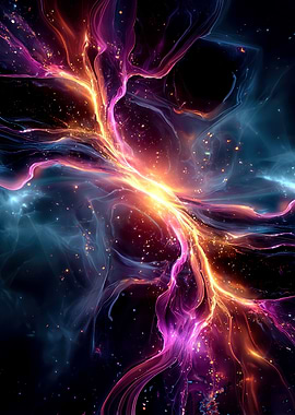 Abstract Nebula Space Art