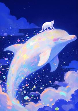 Cat Dolphin Fantasy