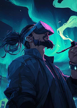 Cyberpunk VR Smoker