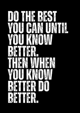 Inspirational Quote: Do the Best