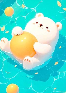 Bear Floating Ball Water