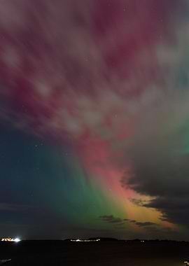 Aurora Borealis over Egholm Denmark