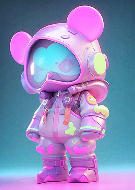 Bear Astronaut Figurine