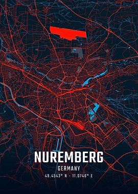 Nuremberg City Map