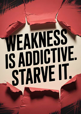 Weakness is Addictive. Starve It.