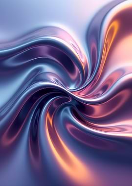 Abstract Metallic Swirl