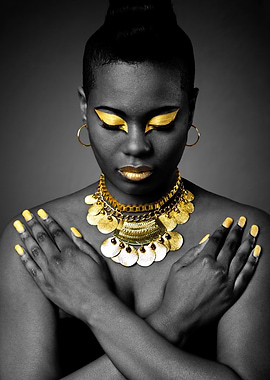 Golden Glamour Portrait