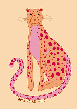 Cartoon Cheetah with 'Born to be Wild'