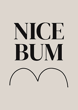 Nice Bum Funny Bathroom