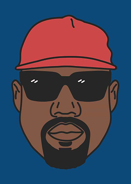 Cartoon Portrait with Red Cap