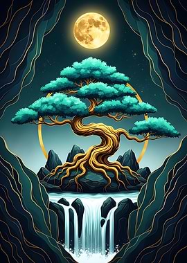 Bonsai Tree Waterfall