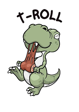 T-Roll Dinosaur Cartoon