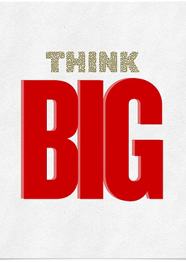 Think Big Motivational Poster