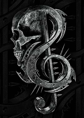 Skull Treble Clef
