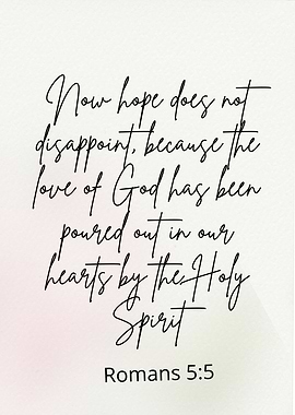 Romans 5:5 Scripture Art