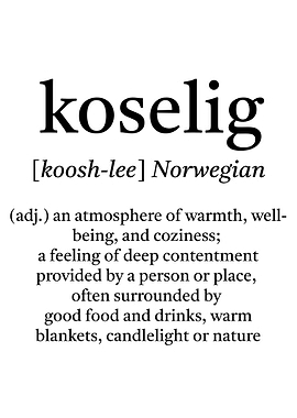 Koselig Definition Print