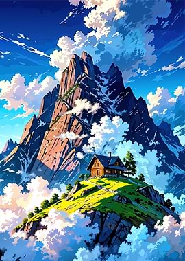 Mountain Cabin in the Clouds