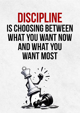 Discipline Chess Piece Motivation
