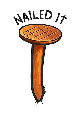 Nail It Cartoon Illustration