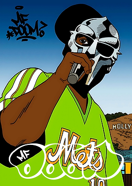 MF DOOM Cartoon Illustration