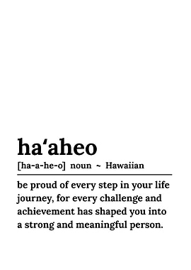 Ha'aheo Hawaiian Pride Definition