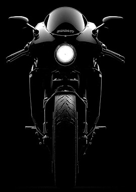 Ducati Motorcycle Front View