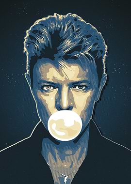 David Bowie Bubblegum Portrait
