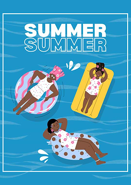 Summer Relaxation in the Pool