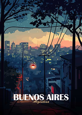 Buenos Aires Cityscape at Dusk