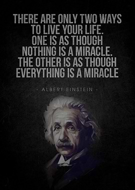 Albert Einstein quote about life