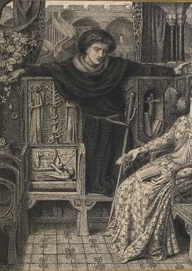 Medieval Encounter: Man and Woman in Chamber