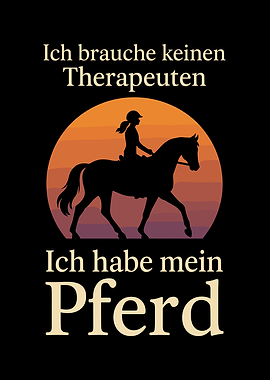 Horse Riding Therapy Silhouette Art