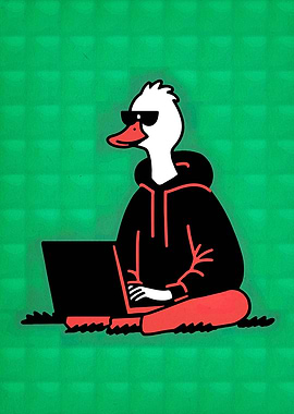 Duck with Laptop