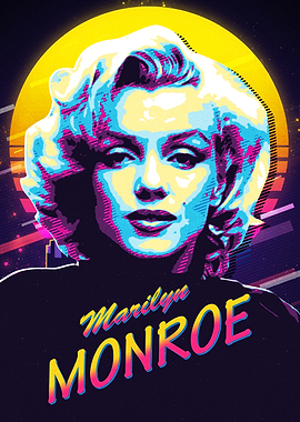 Marilyn Monroe Retro Portrait