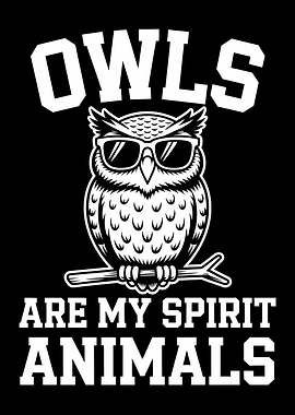 Cool Owl Spirit Animal Design