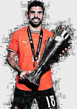 Ruben Neves with Trophy